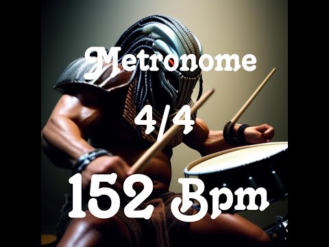 metronome 152  bpm