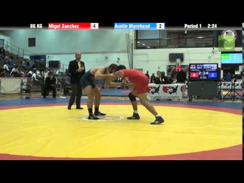 86 KG CR2 - Miguel Sanchez (Mexico) vs. Austin Morehead (NWRTC)