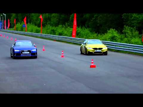 BMW M4 vs Audi RS7 (Drag Race)