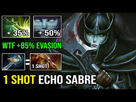 Echo Sabre PA is Still OP in 7.32c | WTF 85% Evasion Instant 1 Shot Everyone Butterfly Dota 2