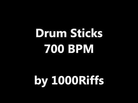 Drum Sticks Metronome : 700 BPM - Beats Per Minute
