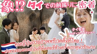 【subtitle】象さんとも撮影できる⁉︎✨タイでのウェディングフォト・前撮りお客様の実際の撮影初公開!👰日本人に本気でおすすめしたい最新海外ウェディングの新定番はタイ!🇹🇭💓〈vlog#245 〉