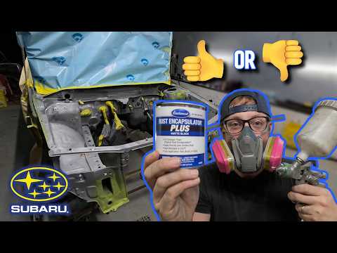 Spraying my Rusty Engine bay with Eastwood Rust Encapsulator Plus!