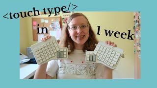 learning to TOUCH TYPE on a split keyboard | maria "masters" It