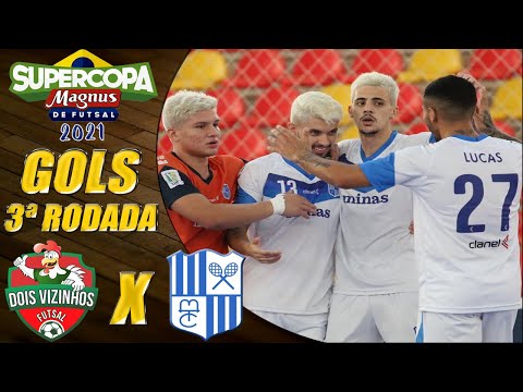 Gols Dois Vizinhos X Minas | 3ª Rodada | Supercopa de Futsal 2021 (27/02/2021)