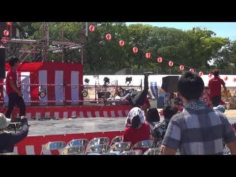 福岡城イベント（都築学園グループ）　オープニング　九州男児新鮮組