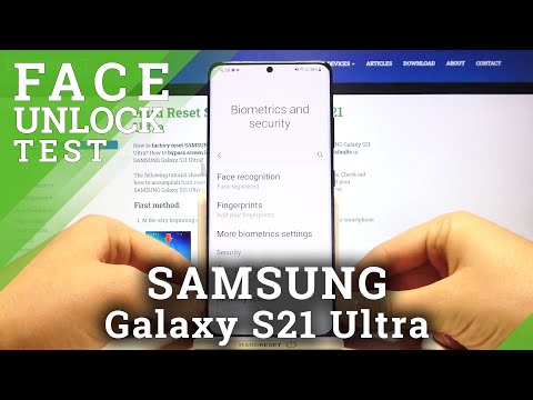 Samsung Galaxy S21 Ultra - Face Unlock Test