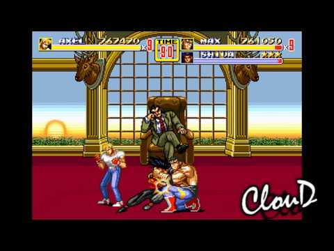 Streets of Rage 2, Stage 8 , Mania, no death, Coop