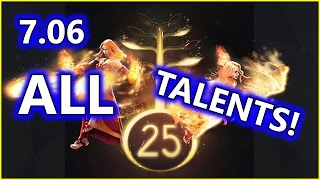 Dota 2 NEW 7.06 UPDATE - ALL Hero Talents!