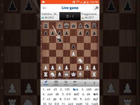 IM Vokhidov Shamsiddin vs IM Praggnanandhaa