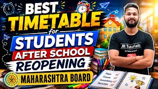 BEST TIMETABLE FOR STUDENTS AFTER SCHOOL RE OPENING | JR TUTORIALS |