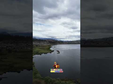 Lago San Pablo desde el cielo 🚁 #otavalo #imbabura