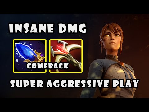 How to Super Aggressive Play Marci Mid with 15K Gold Cameback | Dota 2 Gameplay 7.40