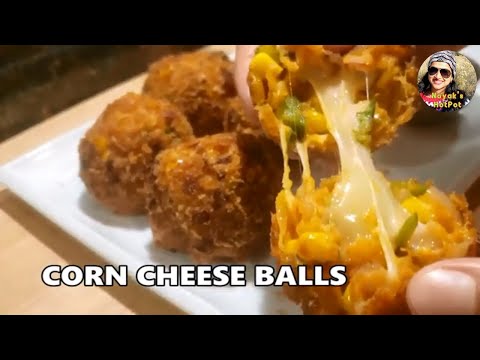 Corn Cheese Balls Recipe | Crispy Corn Cheese Balls | Kids Snack | How to make cheese ball recipe