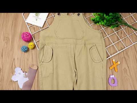 Spring Solid Color Baby Toddler Kids Bib Overalls Wholesale