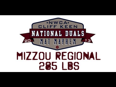 285 lbs.- 2013 NWCA Cliff Keen National Duals Regional Final - Missouri vs Purdue