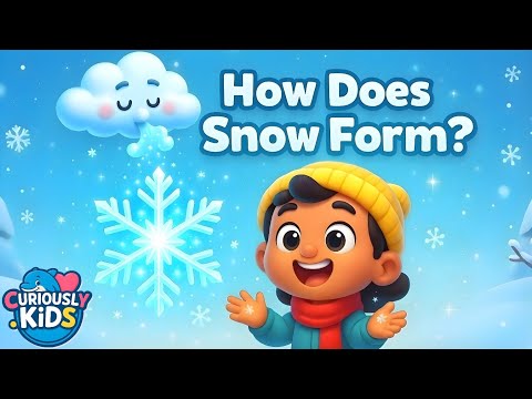 How Does Snow Form? ❄️✨ | Winter Weather Science for Kids | Curiously Kids