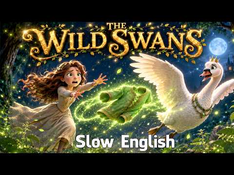 The Wild Swans in Slow English | Easy English Listening Practice Fairy Tales (A2 Level)