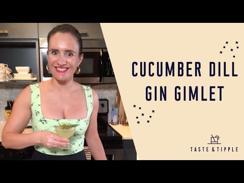 CUCUMBER DILL GIN GIMLET COCKTAIL RECIPE