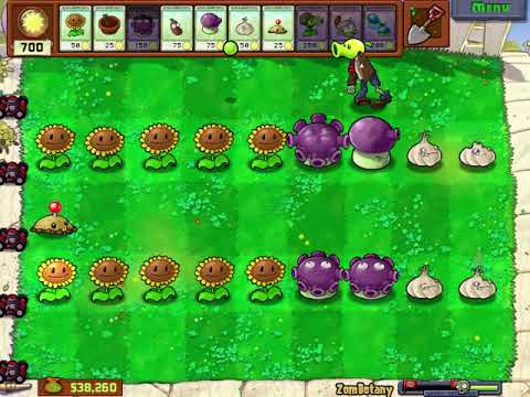 Zombotany PvZ Easy Strategy Walkthrough - 6 Slots