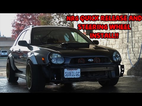 How to install an NRG Quick release and steering wheel - 2003 Subaru WRX