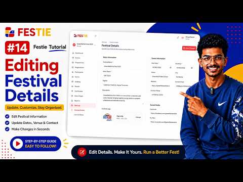 Editing Festival Details