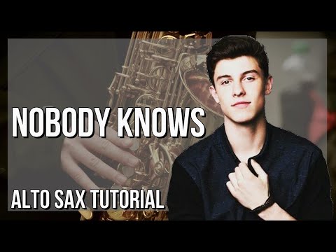 How to play Nobody Knows by Shawn Mendes on Alto Sax (Tutorial)