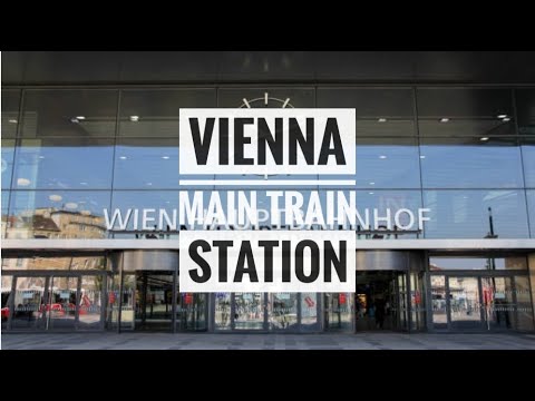 Caminhe da principal estação ferroviária de Viena (Wien Hbf) até os hotéis ao redor de Sonnwendviertel | 4k