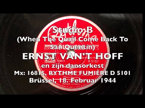 Studio B - Bliksem Fantaisie - Ernst van't Hoff 1944 BELGIUM SWING