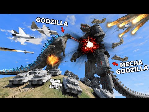 GODZILLA DAN MECHA GODZILLA DI GTA 5 - GTA 5 MOD