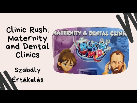 Clinic Rush Maternity and Dental Clinics kiegészítő társasjáték játékbemutató és szabályismertető - Társasozz Okosan!