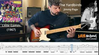 The Yardbirds Puzzles Jimmy Page Guitar Solo With TAB