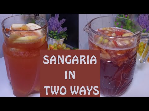 Best And Easy Homemade Recipe| Alcoholic And Non-Alcoholic Sangaria #sangariarecipe #partydrinks
