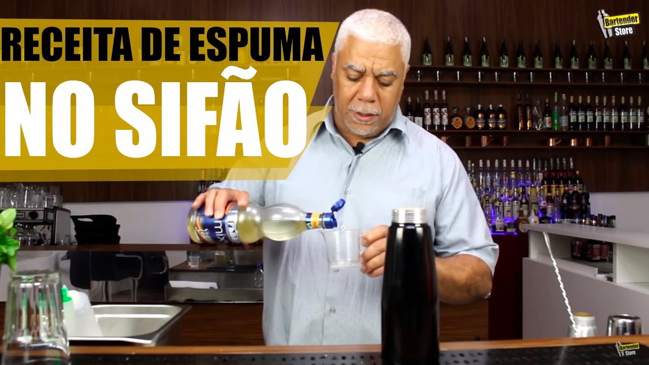 Receita de Espuma Cítrica para Drink no Sifão