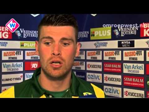 ADO-speler Danny Holla na ADO Den Haag - AZ