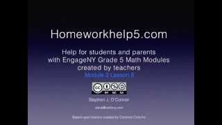 Grade 5 EngageNY Eureka Math Module 2 Lesson 8