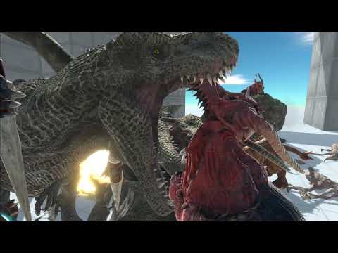 Devil Squad vs 15 T-Rex : Animal Revolt Battle Simulator