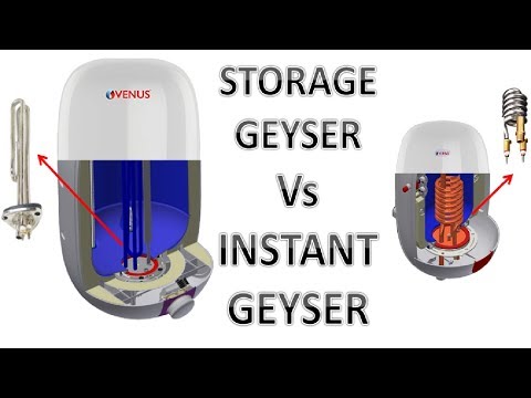 Types of electric geyser