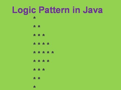 Logic Pattern in Java | Half Diamond part 2