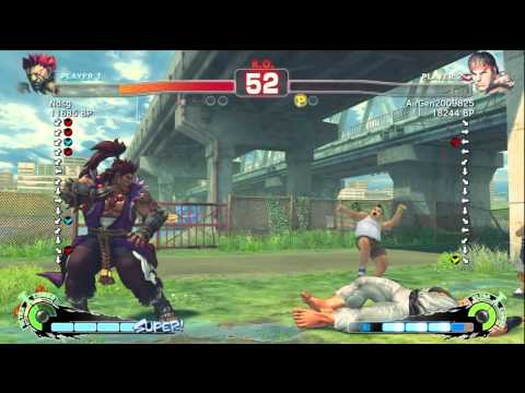Air [Ryu] vs Fujino [Akuma] SSF4 Japanese Online Ranked Matches - TRUE-HD
