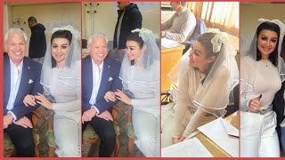 عقد قران وفرح الفنانة أروي جودة علي زوجها الايطالي وفرحة اولاده بيها..واول تعليق من الفنانة بعدالفرح