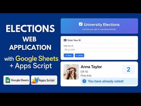 How to Build an Online Election System with Google Apps Script and Sheets | D20