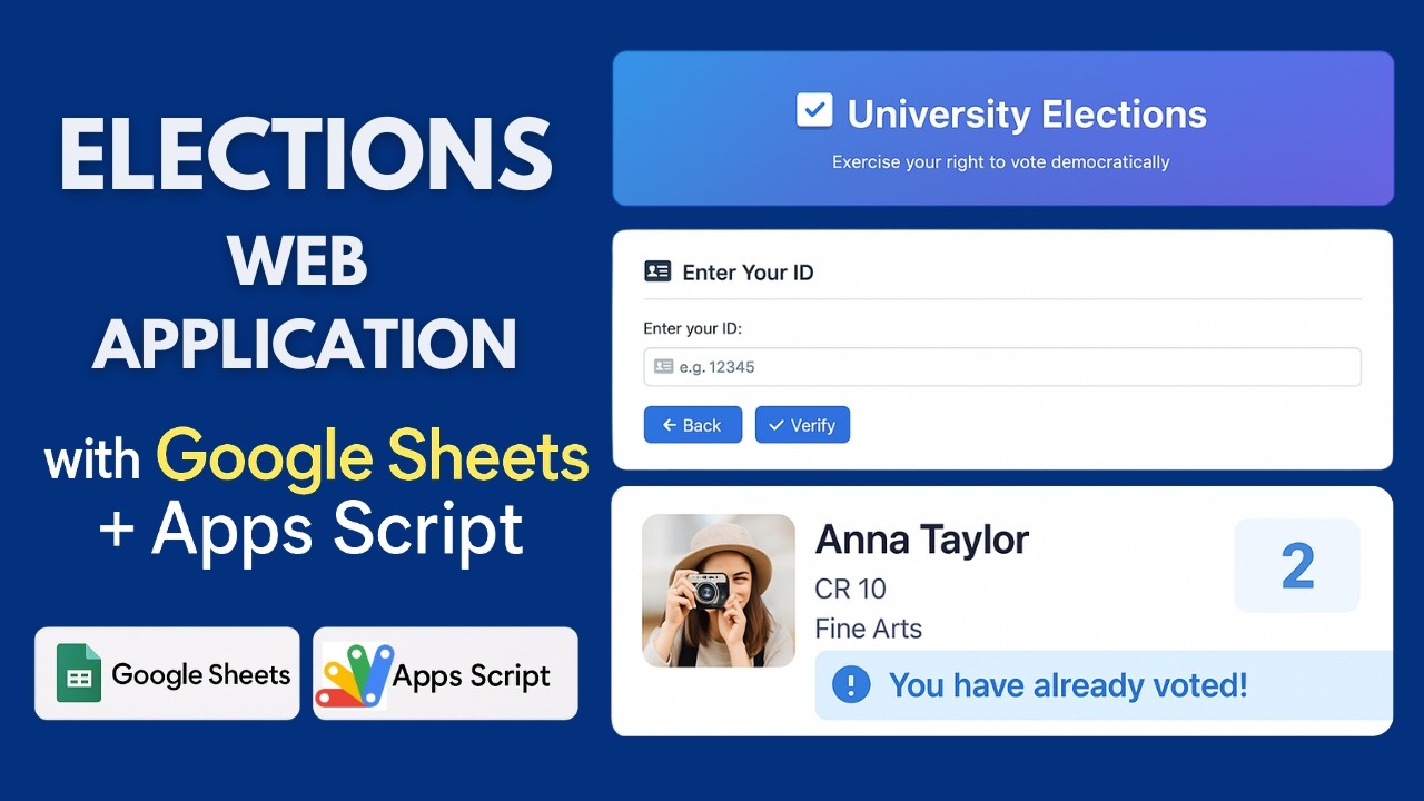 How to Build an Online Election System with Google Apps Script and Sheets | D20