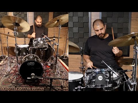 DW Design Series Maple Mini Pro Black Satin Bumbo 16" (Fábio Marrone)