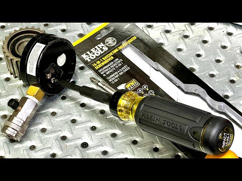 NEW- KLEIN TOOLS - 15-in-1 Ratcheting Impact Multi-Bit Screwdriver # 32305HD