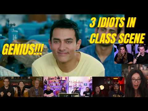 Foreigners react to 3 IDIOTS!! They were Shocked!!!  Classroom scene | MIXED REACTION