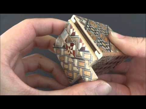 Japanese Puzzle Box 2 Sun 7 Moves with a Good Luck Coin SPECIAL EDITION