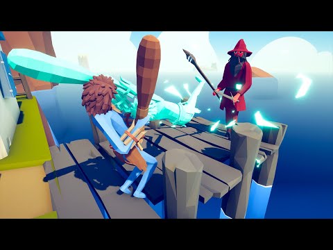 WIZARD vs EVERY UNIT from Fishing Station 🧙‍♂️🧙‍♂️🧙‍♂️ | Totally Accurate Battle Simulator TABS