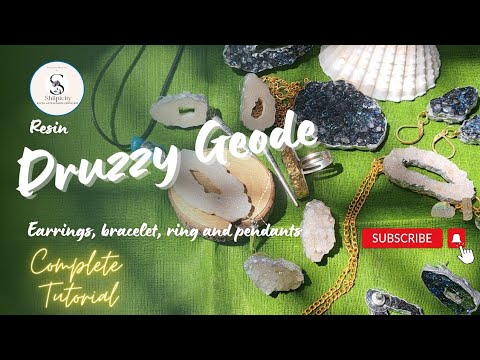 How I Made Resin druzzy jewellery / beginner friendly tutorial/ @shilpicity