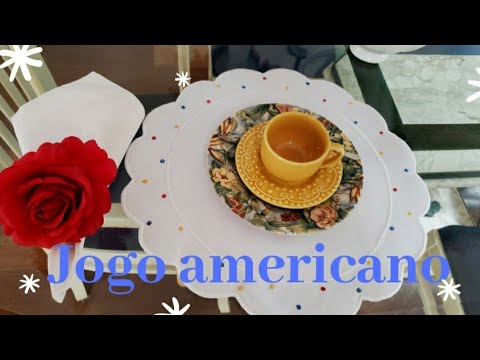 Jogo Americano Bordado | @sandrareisbordadosfinos